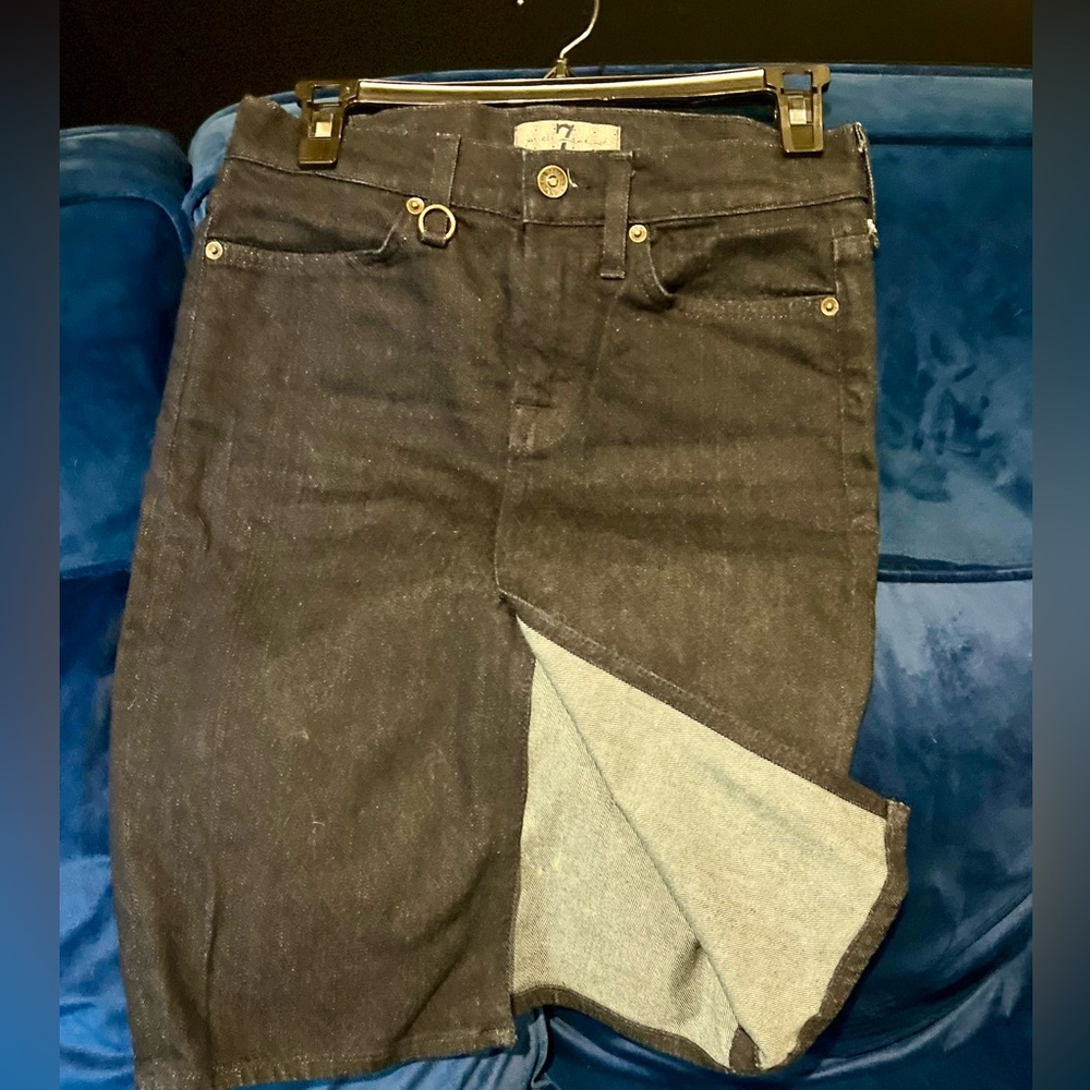 7 For All Mankind Denim Pencil Skirt Size 24